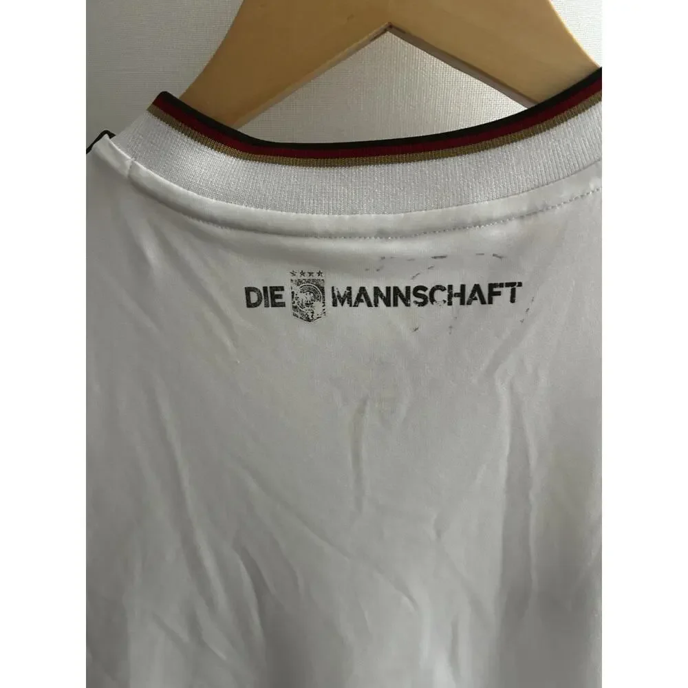 adidas Germany National Team Soccer Jersey Size L White/Black FIFA Champs 2014